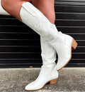Women's Cowboy Boots - 2024 New White Knee-High Style